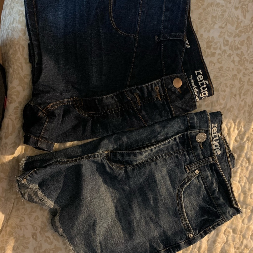 Refuge by Charlotte Russe Jean shorts